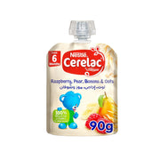Cerelac Raspberry, Pear, Banana & Oats Fruits Pouch 90gm