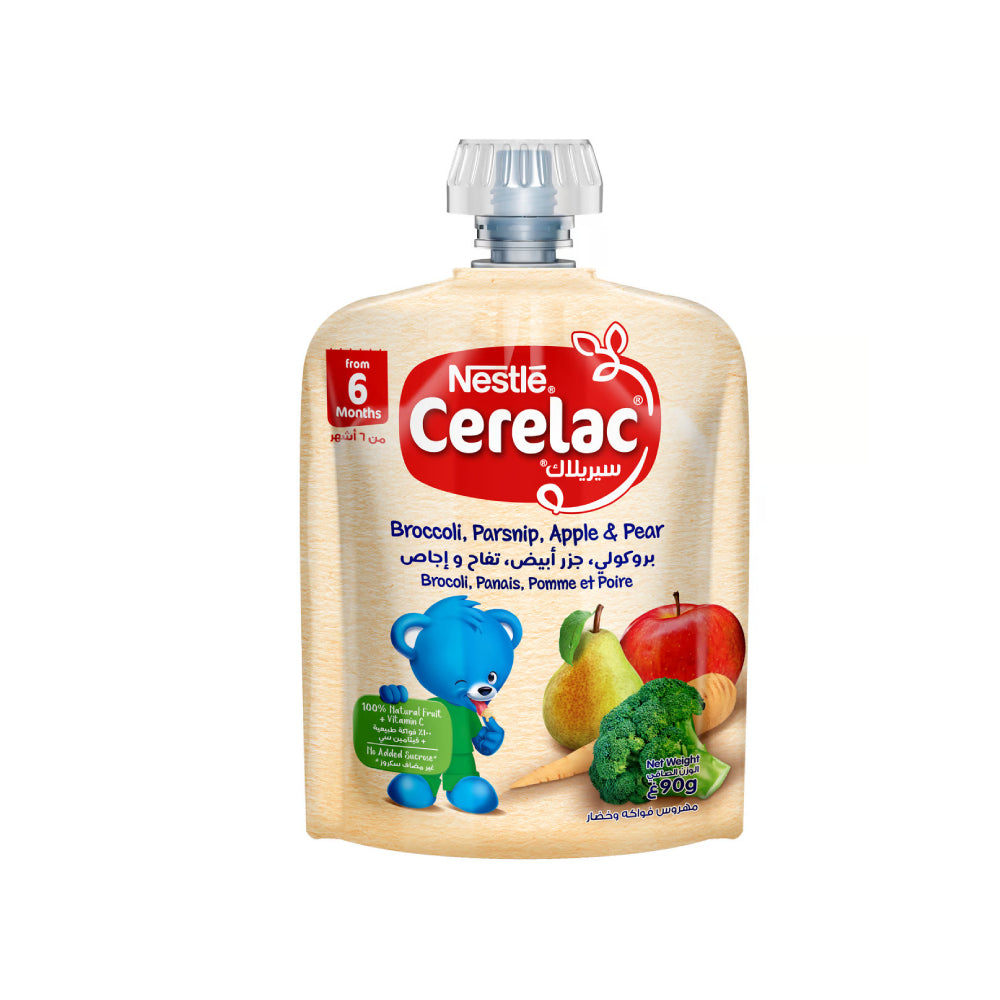 Cerelac Fruits & Vegetables Puree Broccoli, Parsnip, Apple and Pear 90gm