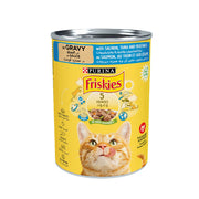 Purina Friskies Salmon Tuna & Vegetable In Gravy Cat wet Food 400gm