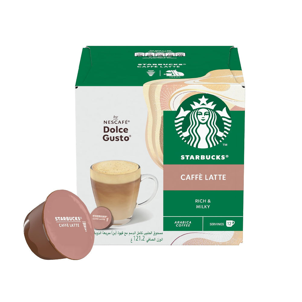 Starbucks Coffee Latte Rich & Milky Arabica Coffee Cups 121.2gm