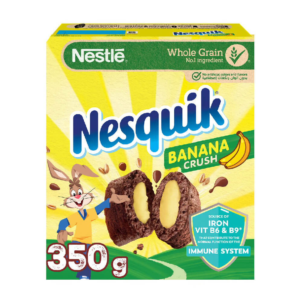 Nestle Nesquik Banana Crush Cereal 350gm