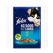 Felix As Good As It Looks With Tuna In Jelly Wet Cat Food 85gm