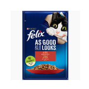 Felix As Good As It Looks With Beef In Jelly Wet Cat Food 85gm