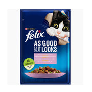Felix As Good As It Looks With Trout & Green Beans In Jelly Wet Cat Food 85gm
