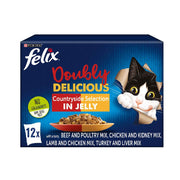 Felix Doubly Delicious Countryside Meaty Selection In Jelly Wet Cat Food 12x85gm
