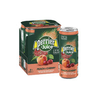 Perrier & Juice Peach and Cherry Slim Can 4x250ml