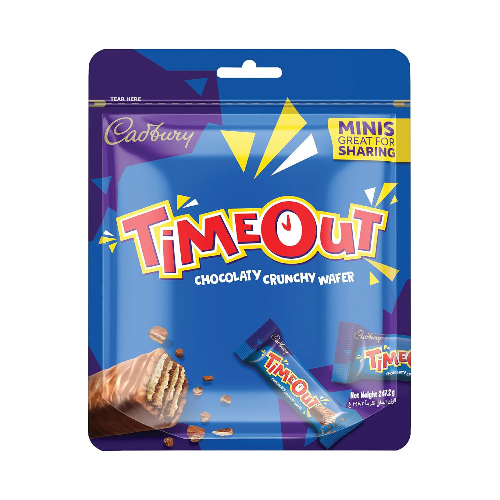 Cadbury Time Out Minis Crunchy Chocolate Wafer 247.2gm