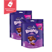Cadbury Dairy Milk Bubbly Chocolate 204Gx2 @ 15% Off