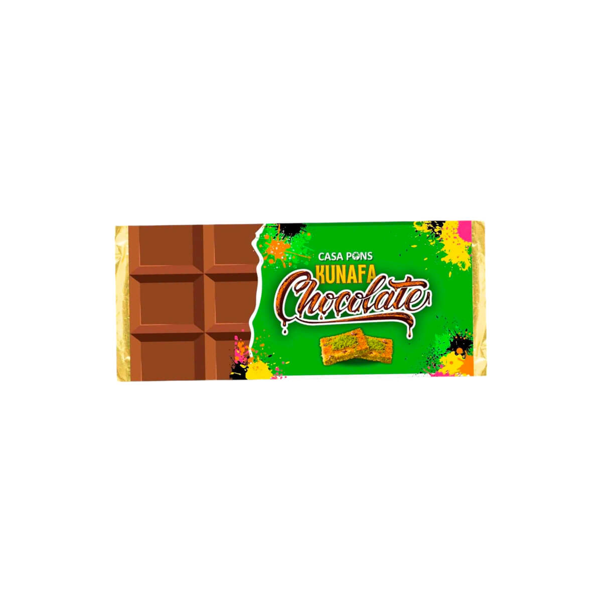 Casa Pons Dubai Kunafa Pistachio Chocolate 70g