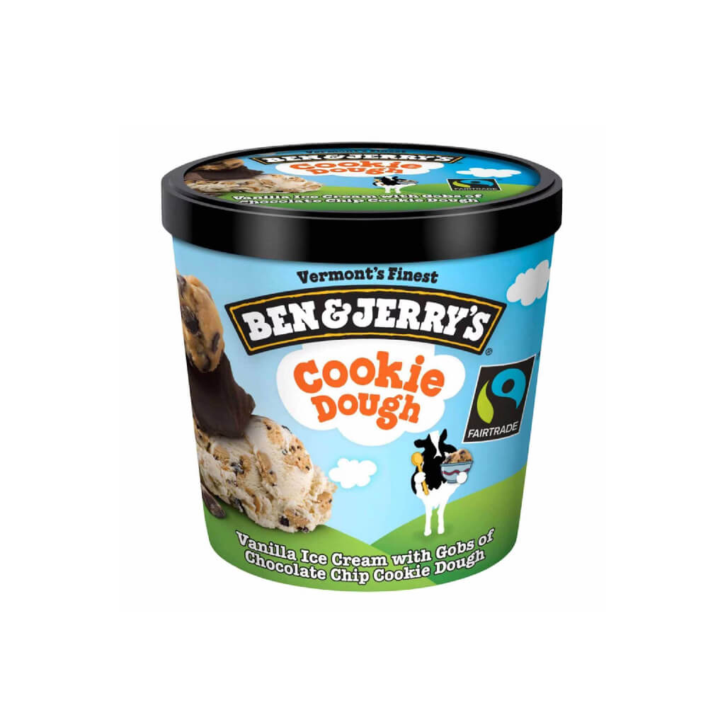 Ben & Jerry's Vanilla Ice Cream With Chocolate Chips Cookie Dough 120ml