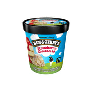 Ben & Jerry's Strawberry Cheesecake & Thick Graham Cracker Swirl Ice Cream 473ml