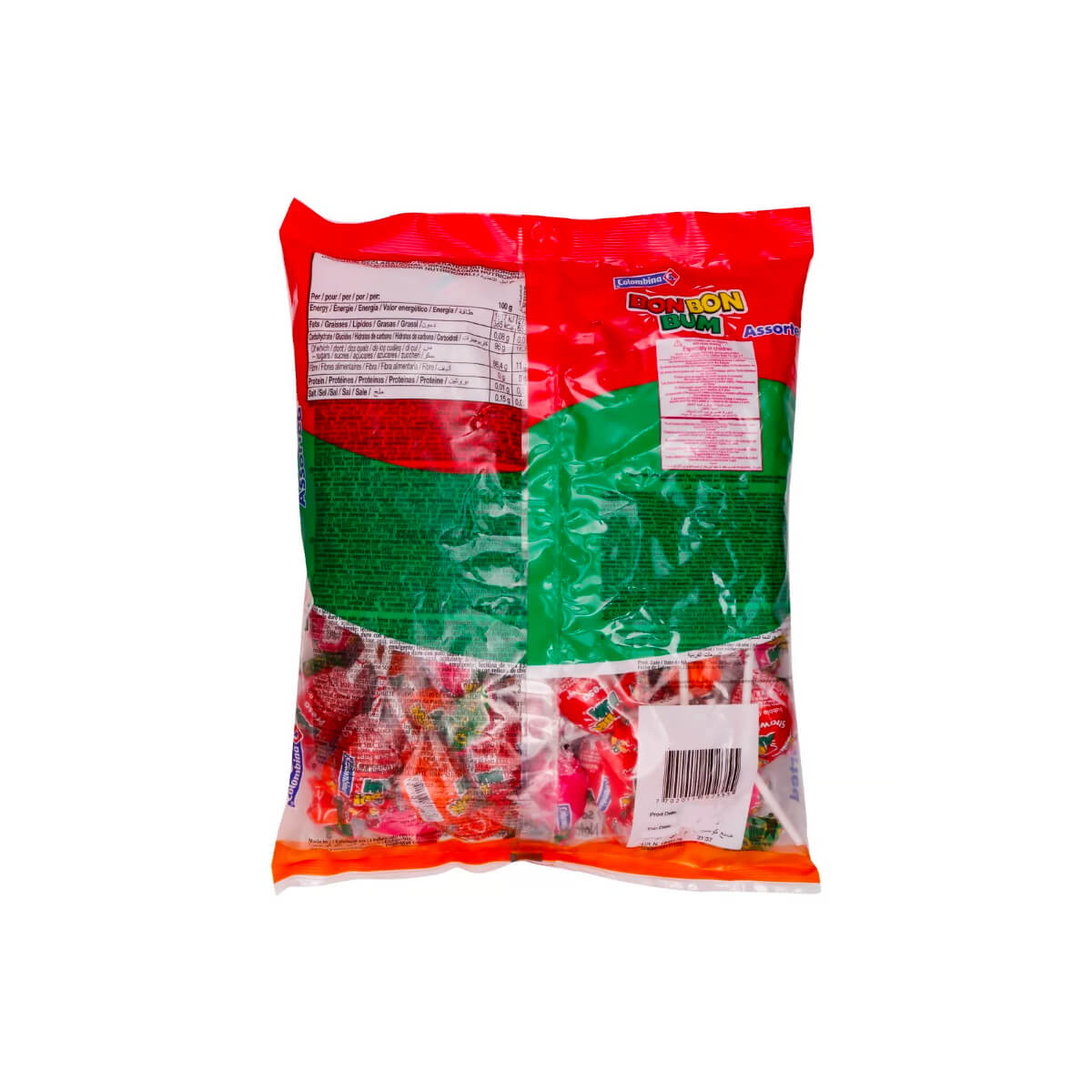 Colombina Bon Bon Bum Bubble Gum Lollipop 816g
