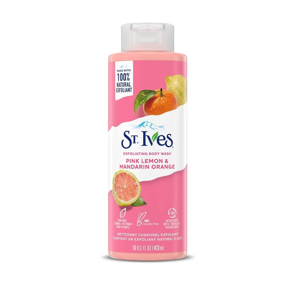 St. Ives Exfoliating Body Wash Pink Lemon & Mandarin Orange 473ml