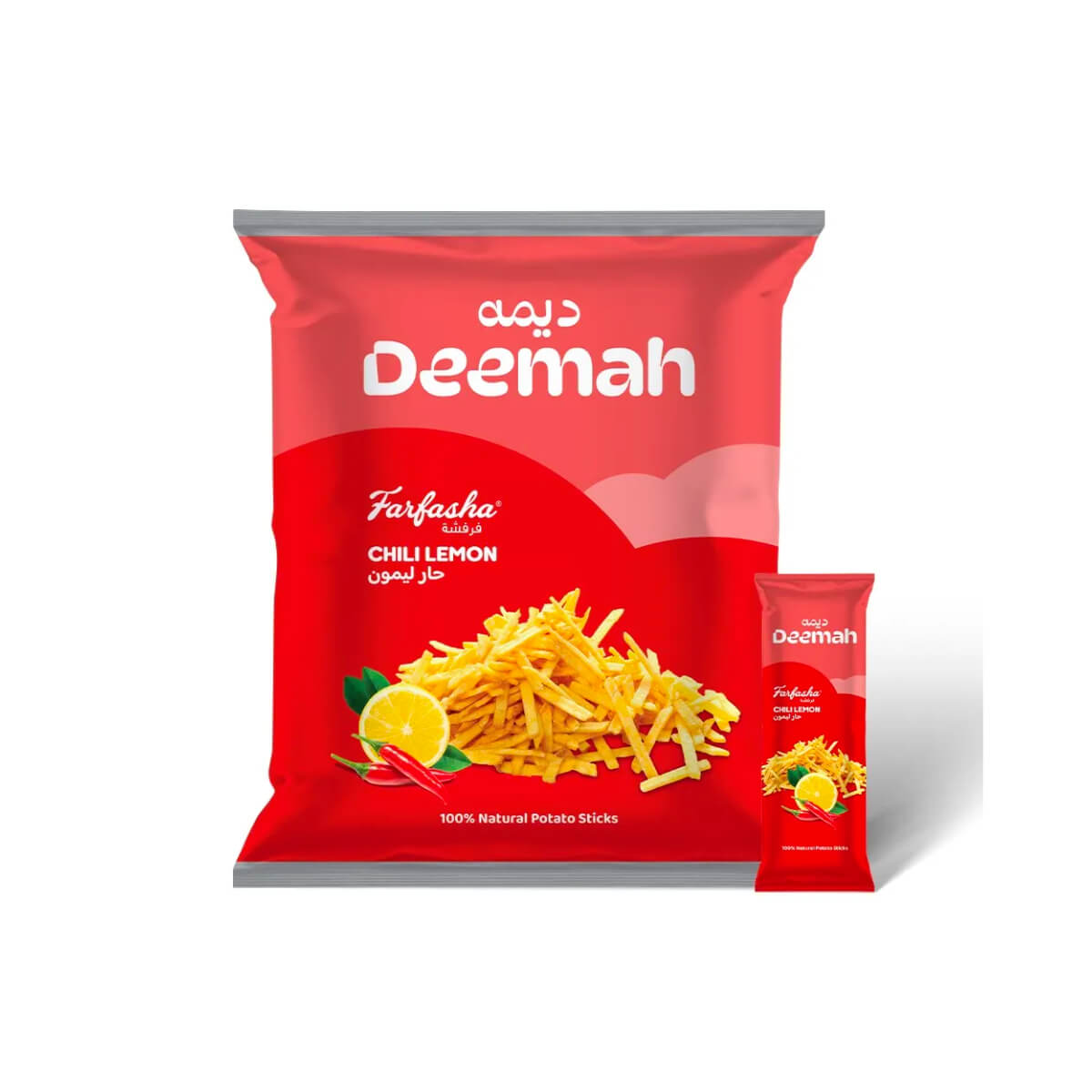 Deemah Farfasha Chili Lemon Potato Sticks 24x15g