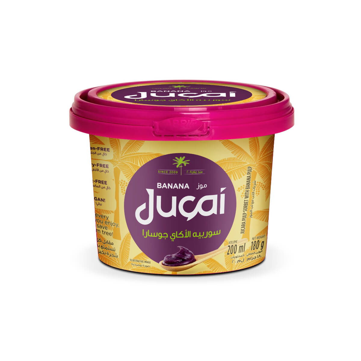Jucai Banana Acai Sorbet 200ml