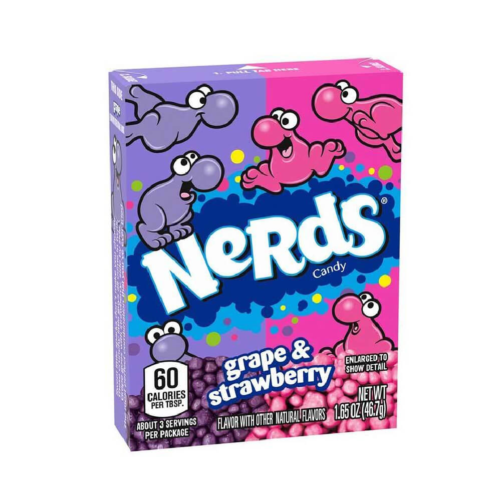 Wonka Nerds Grape & Strawberry 47gm