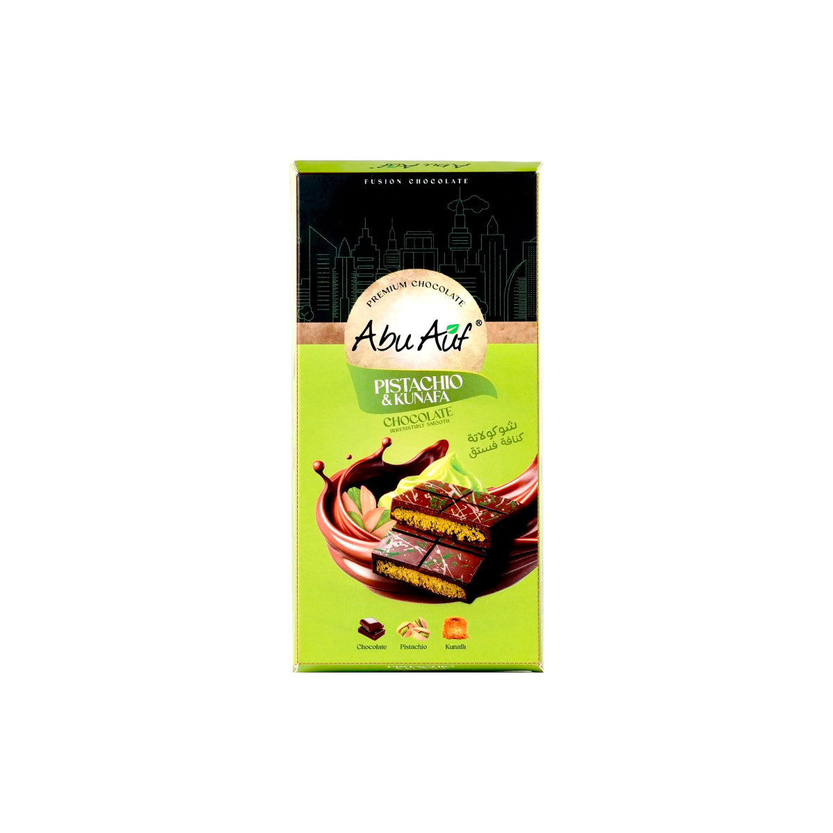 Abu Auf Kunafa Pistachio Dubai Chocolate Bar 195g