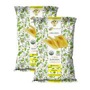 J&C Organic Thins Banana Crinkles 150Gm 1+1 Free