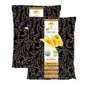 J&C Organic Sea Salt Thins Banana Crinkles 150Gm 1+1 Free