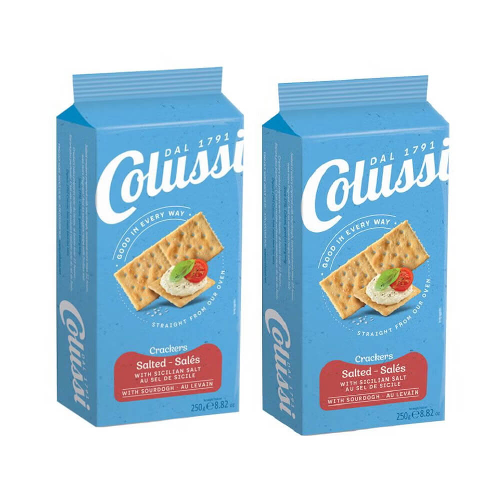 Colussi Salted Crackers 250Gm 1+1 Free