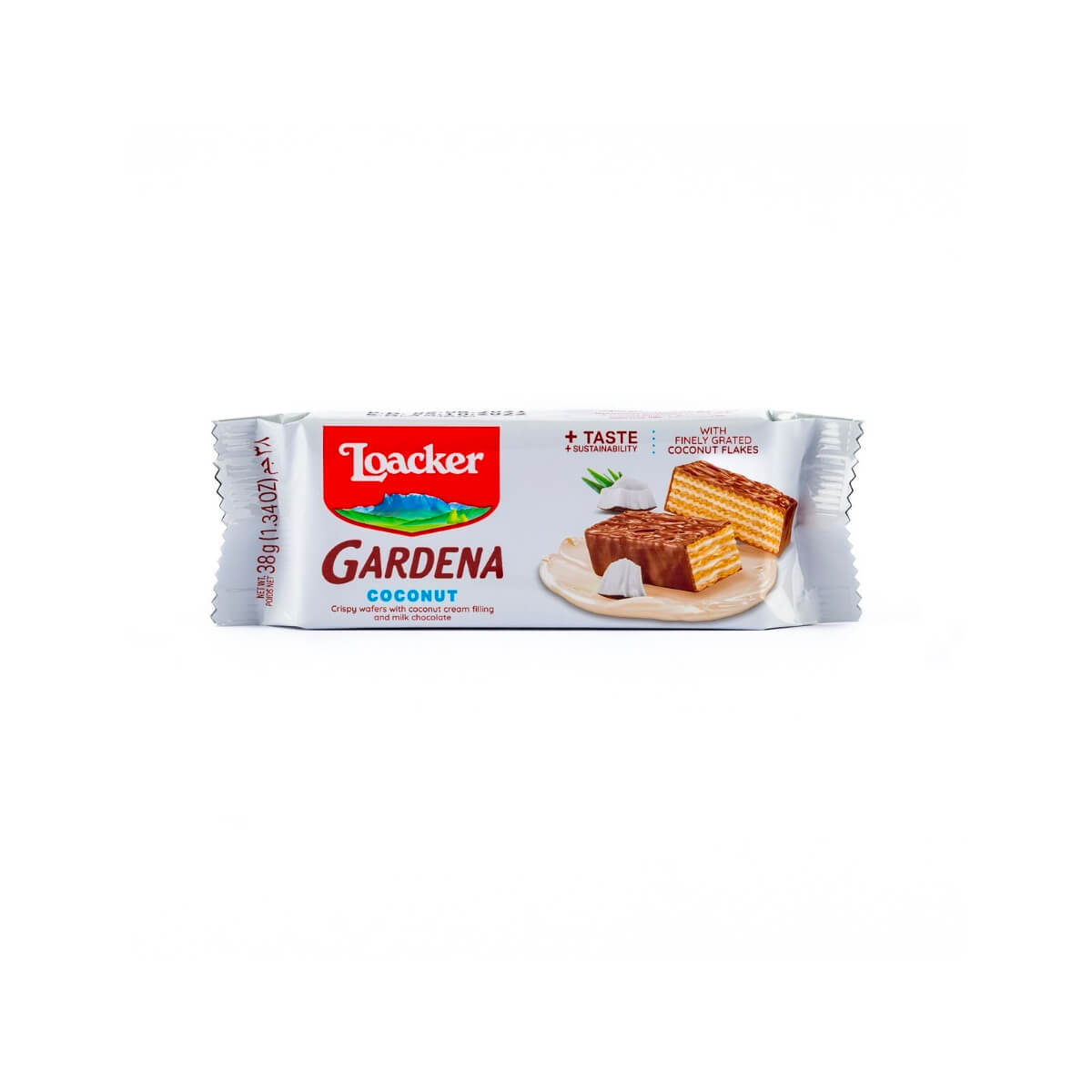 Loacker Gardena Milk Chocolate Coated Wafers With Coconut Cream 38g