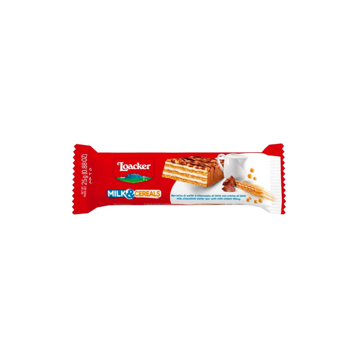 Loacker Choco & Milk Cereals Wafer 25g