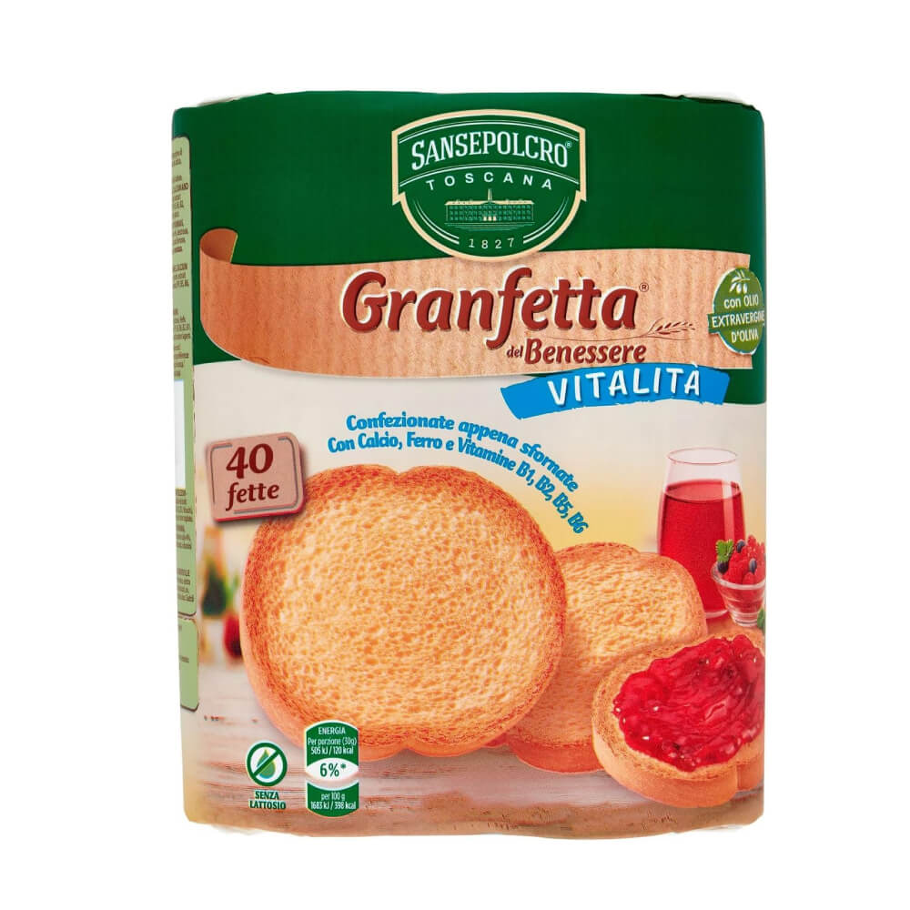 Sansepolcro Granfetta Del Benessere Vitalita Rusk Toast 300gm