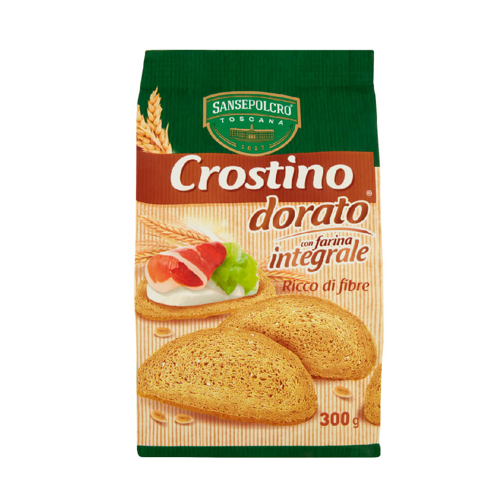 Sansepolcro Crostino Dorato Integrale Rusk Toast 300gm