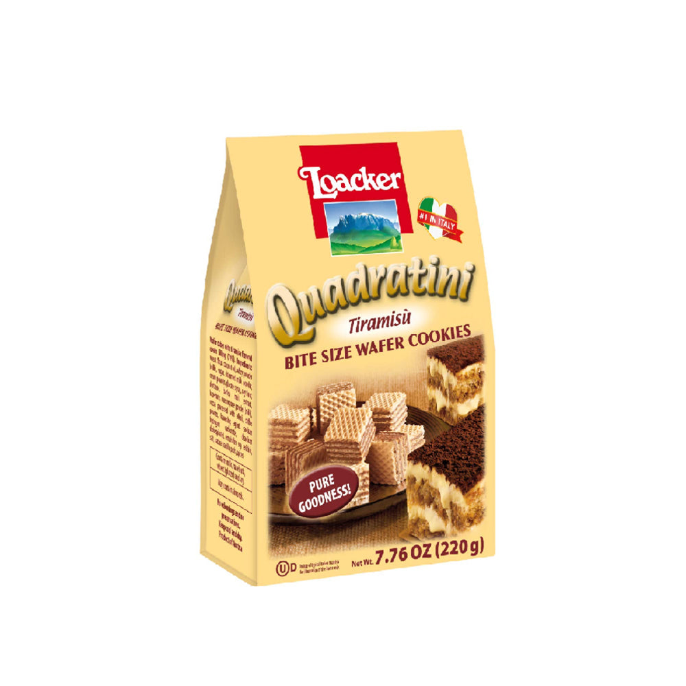 Loacker Quadratini Tiramisu Wafers 220G