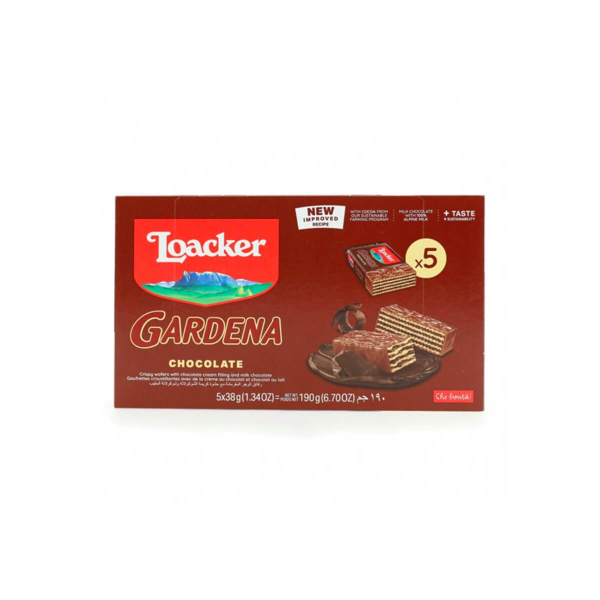 Loacker Gardena Chocolate Wafers 190g