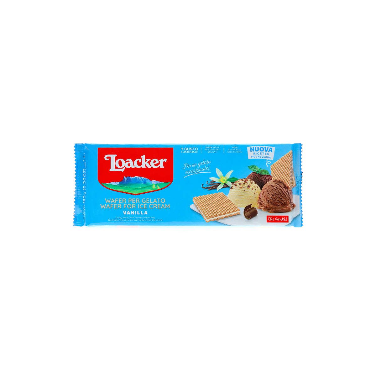 Loacker Vanilla Wafer For Ice Cream 150g