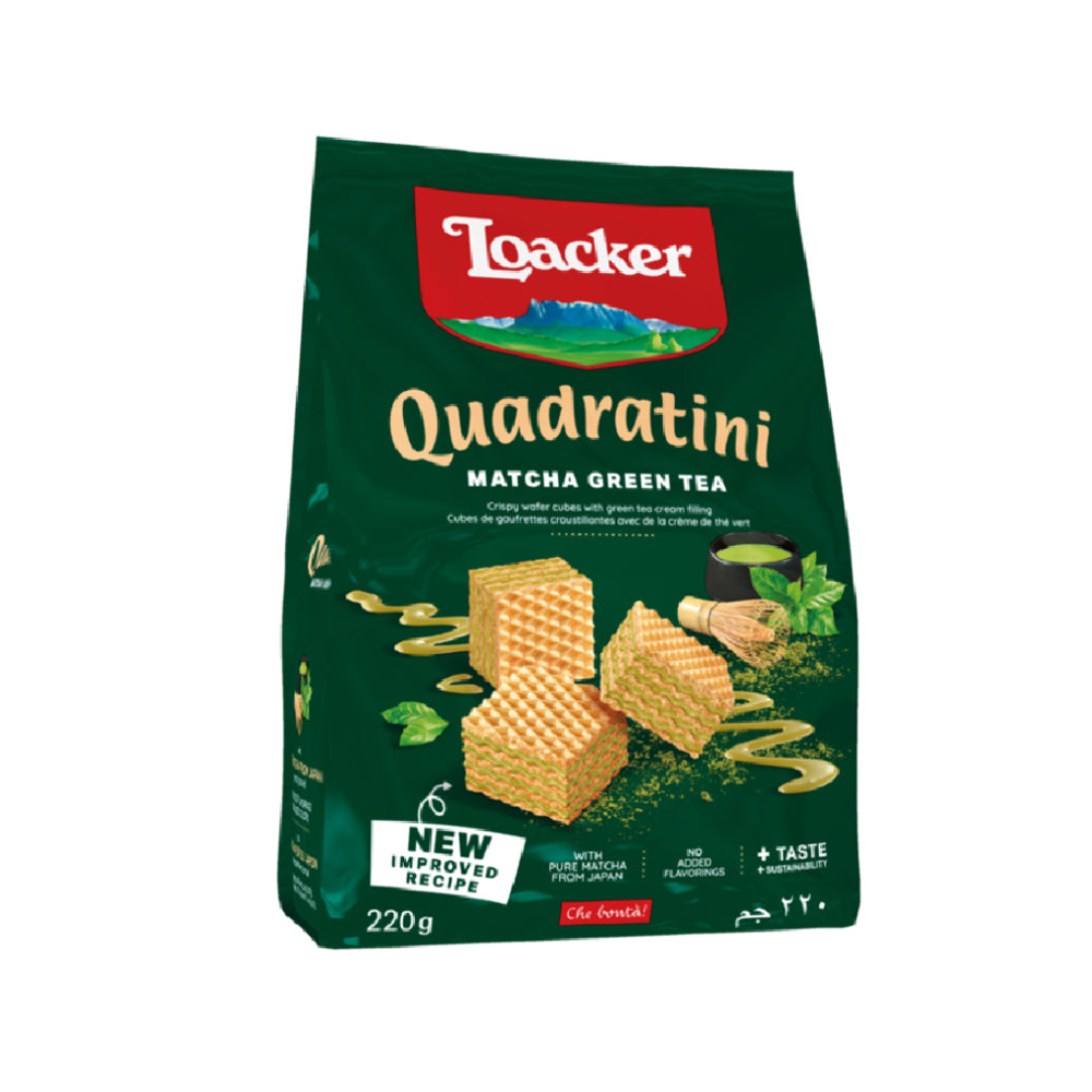Loacker Quadratini Matcha Green Tea 220G
