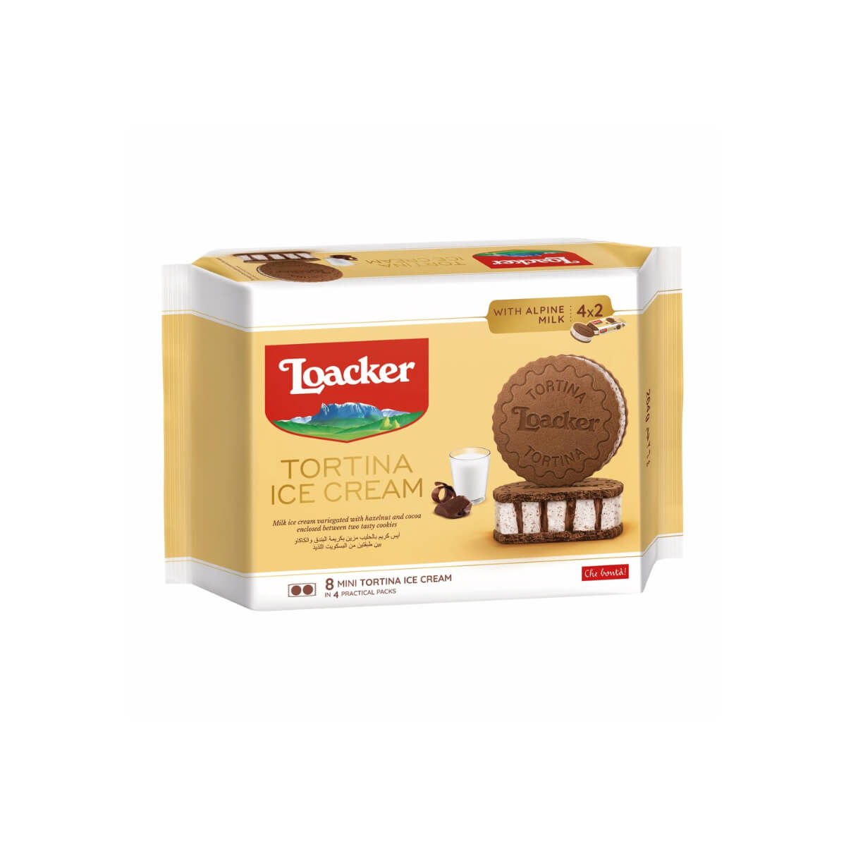 Loacker Tortina Sandwich Ice Cream 264g