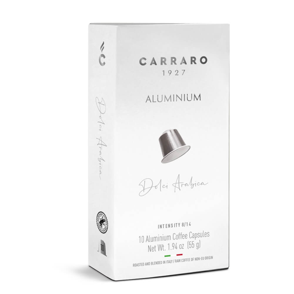 Carraro Aluminium Dolci Arabica Nespresso Compatible Coffee Pods 55gm