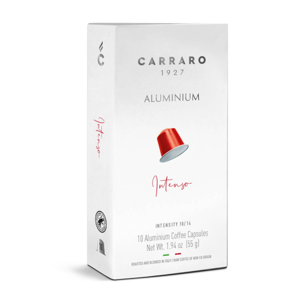 Carraro Aluminium Intenso Nespresso Compatible Coffee Pods 55gm