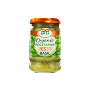Sacla Organic Vegetarian Green Basil Pesto 190g