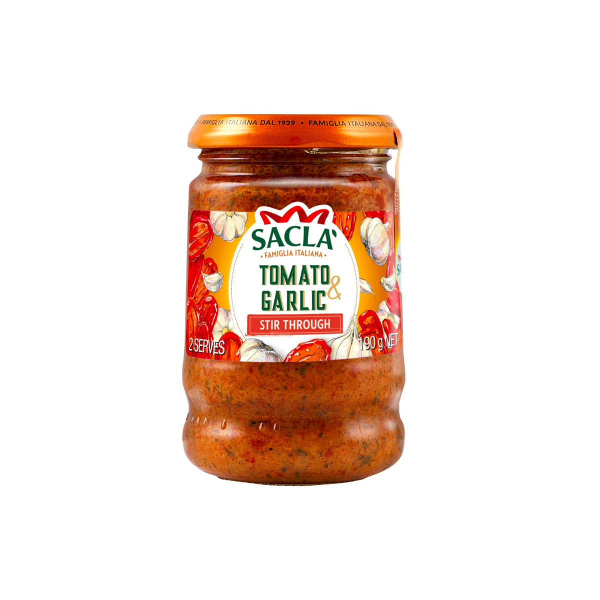 Sacla Sun Dried Tomato & Garlic 190g