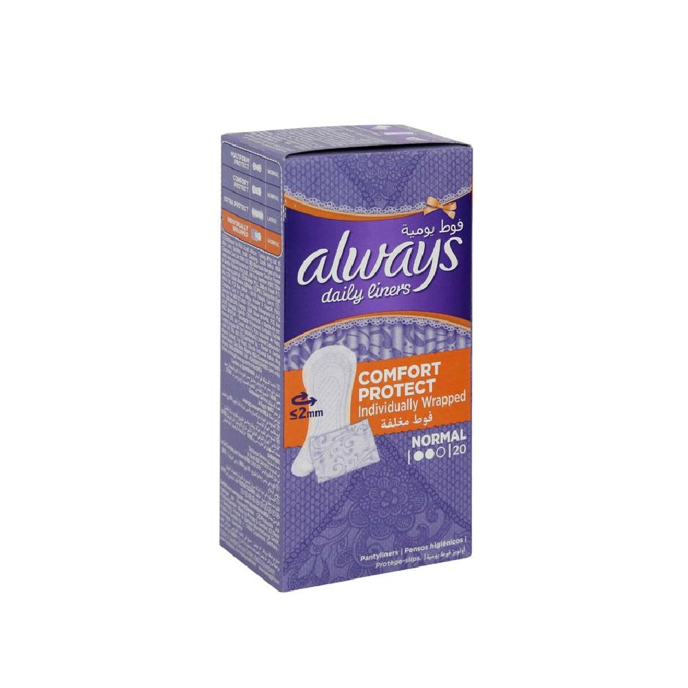 Always Liner Comf Protect Fold 20s