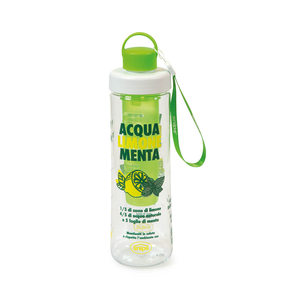 Snips Tritan Mint & Lemon Water Bottle 0.75L