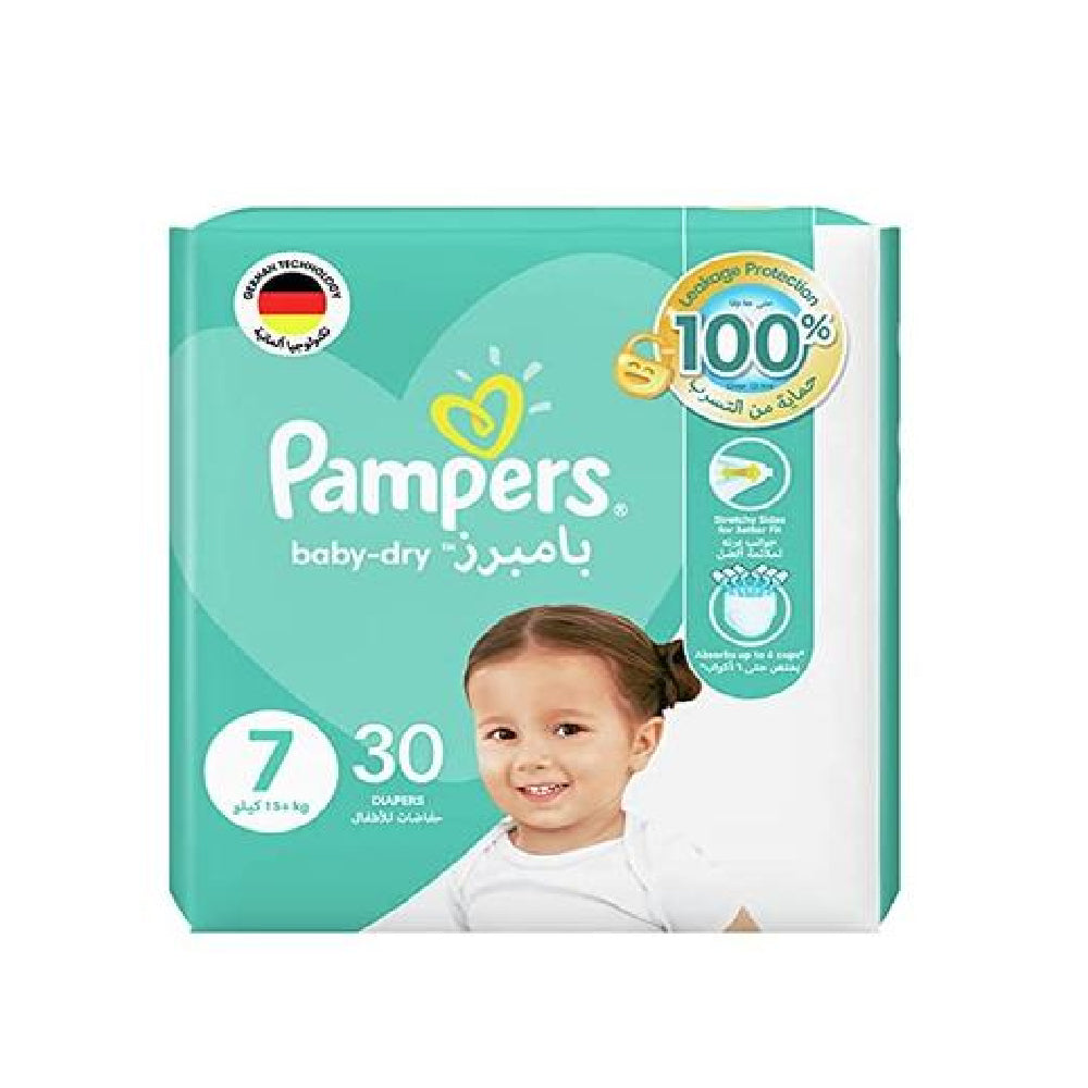 Pampers Baby-Dry Diapers Mega Pack S7 30's