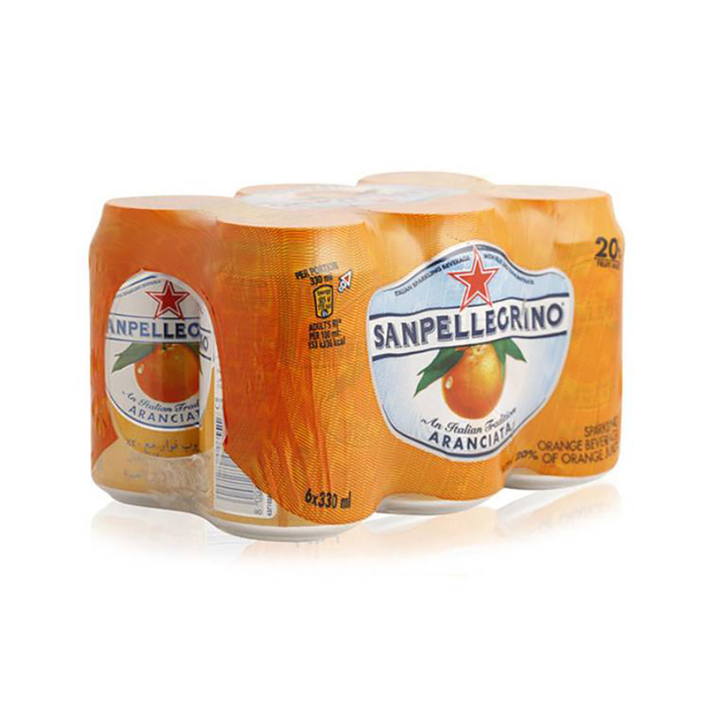San Pellegrino Aranciata Orange Juice 330mlx6