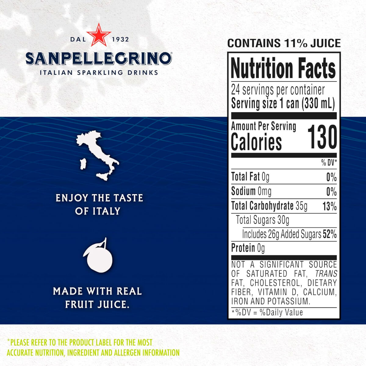 San Pellegrino Pompelmo Italian Sparkling Water 6x330ml