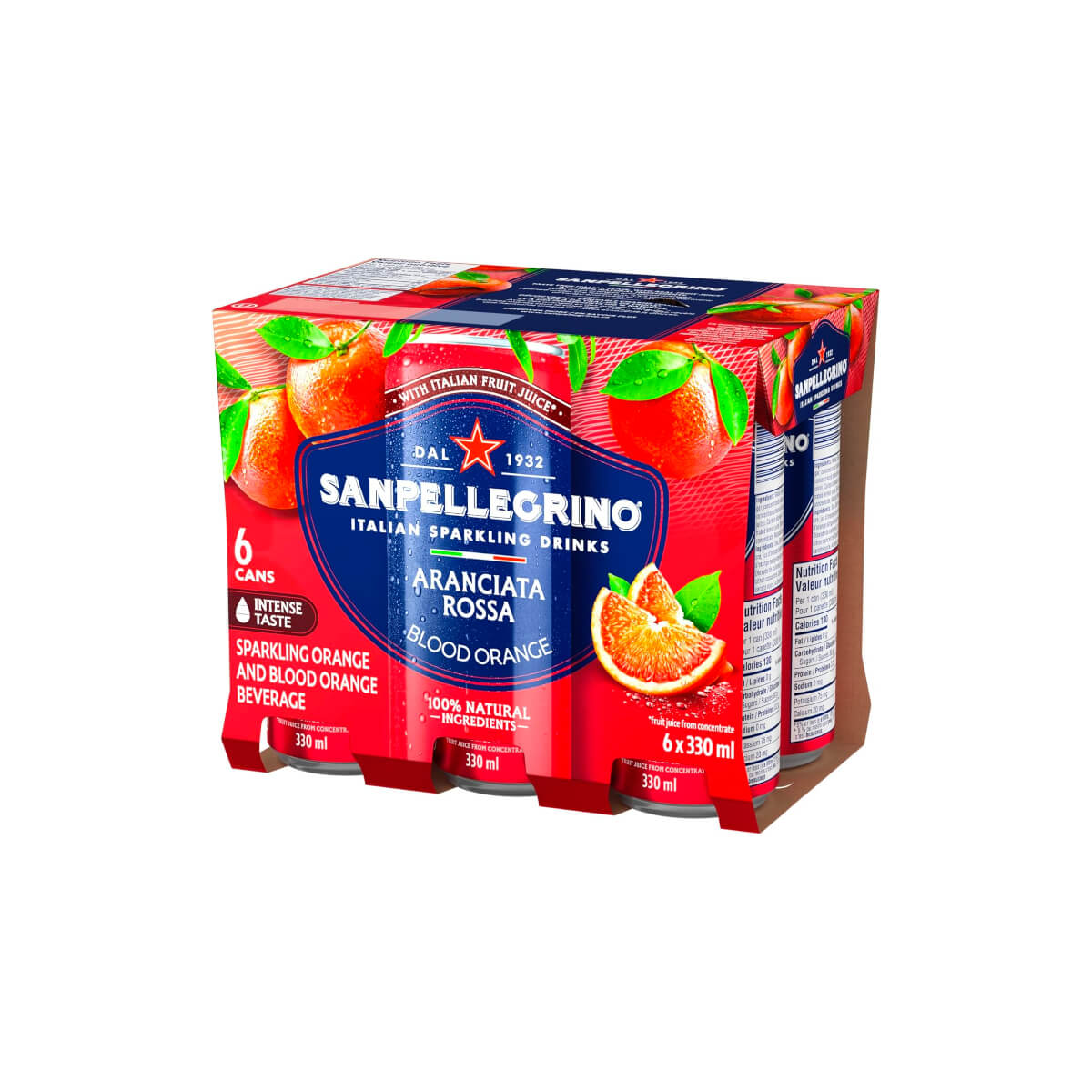 San Pellegrino Aranciata Rossa Italian Sparkling Drink 6x330ml