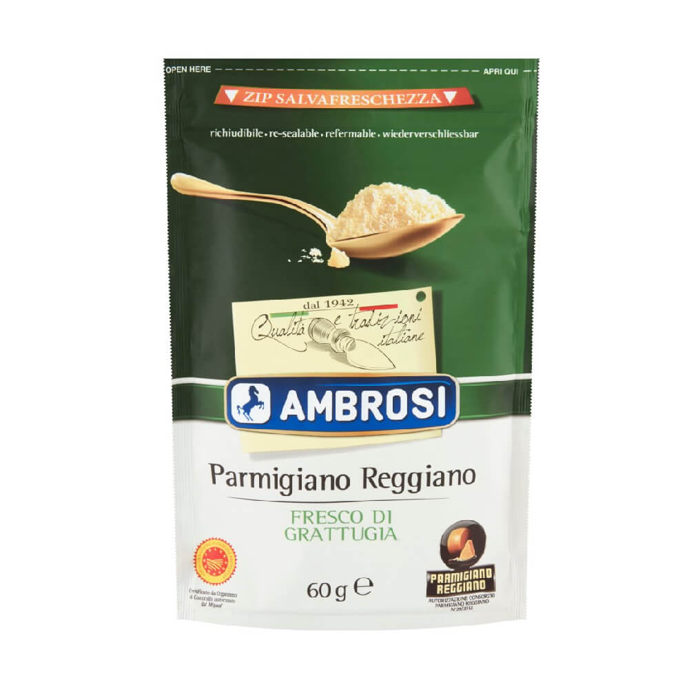 Ambrosi Parmigiano Reggiano Fresh Grated Cheese 60gm