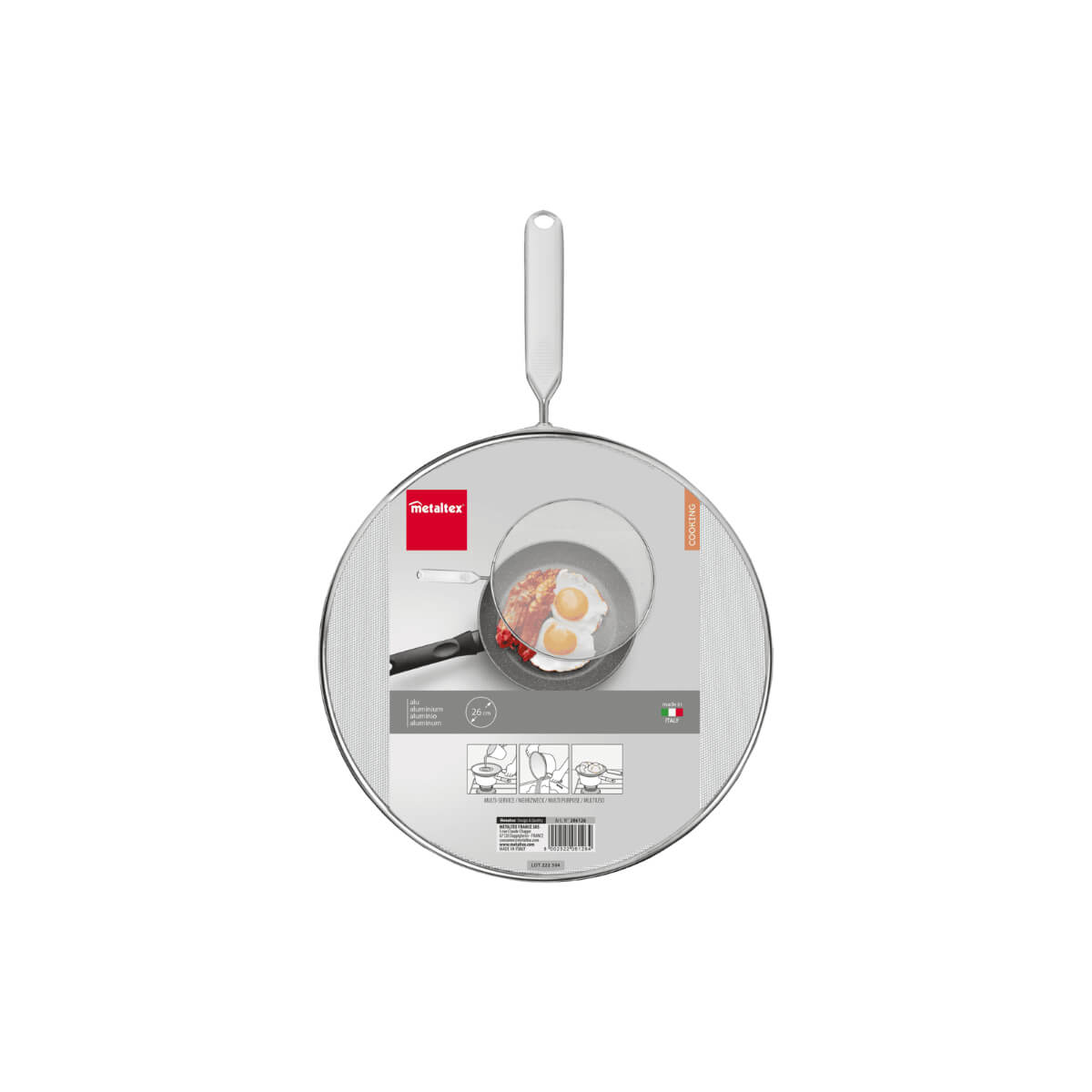 Metaltex Aluminium Splatter Screen 26cm