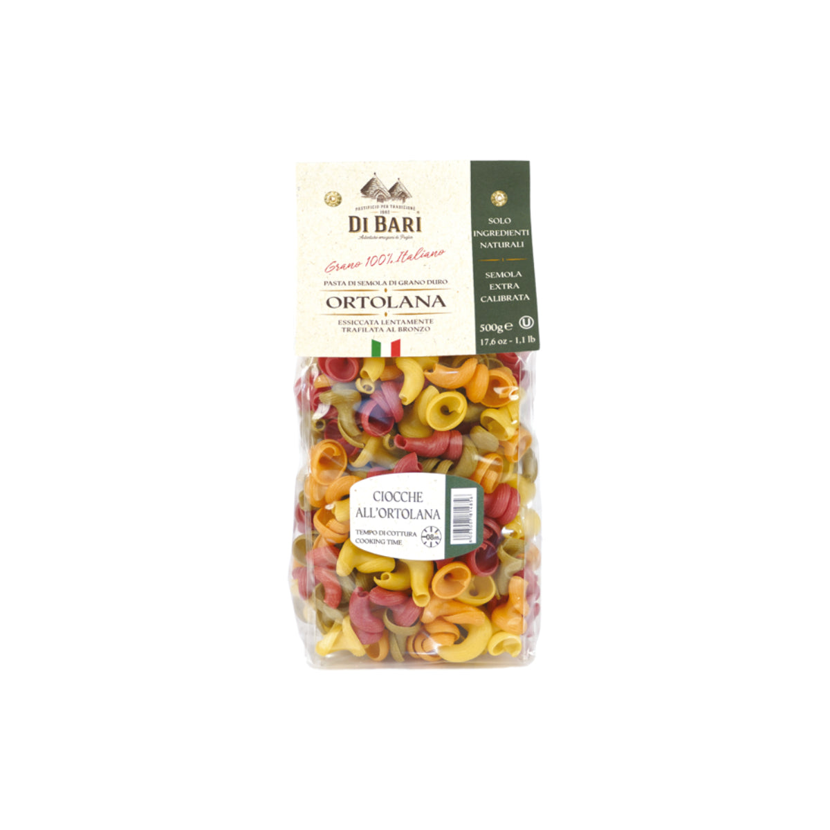 Di Bari Ciocche All Ortolana Italian Pasta 500g