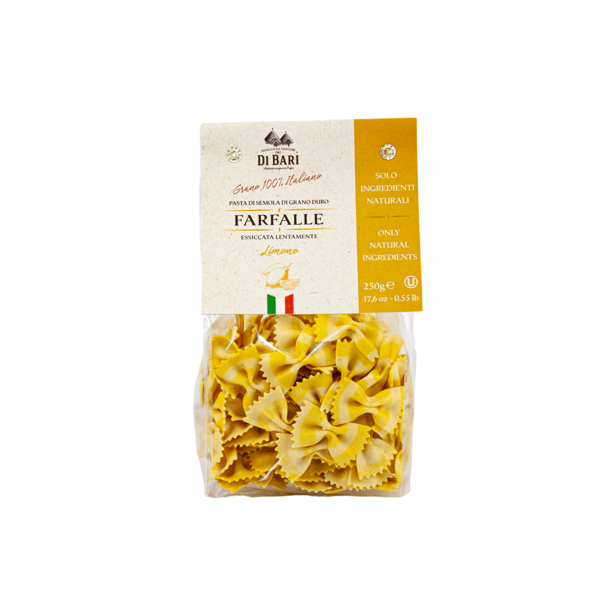 Di Bari Farfalle Lemon Italian Pasta 250g