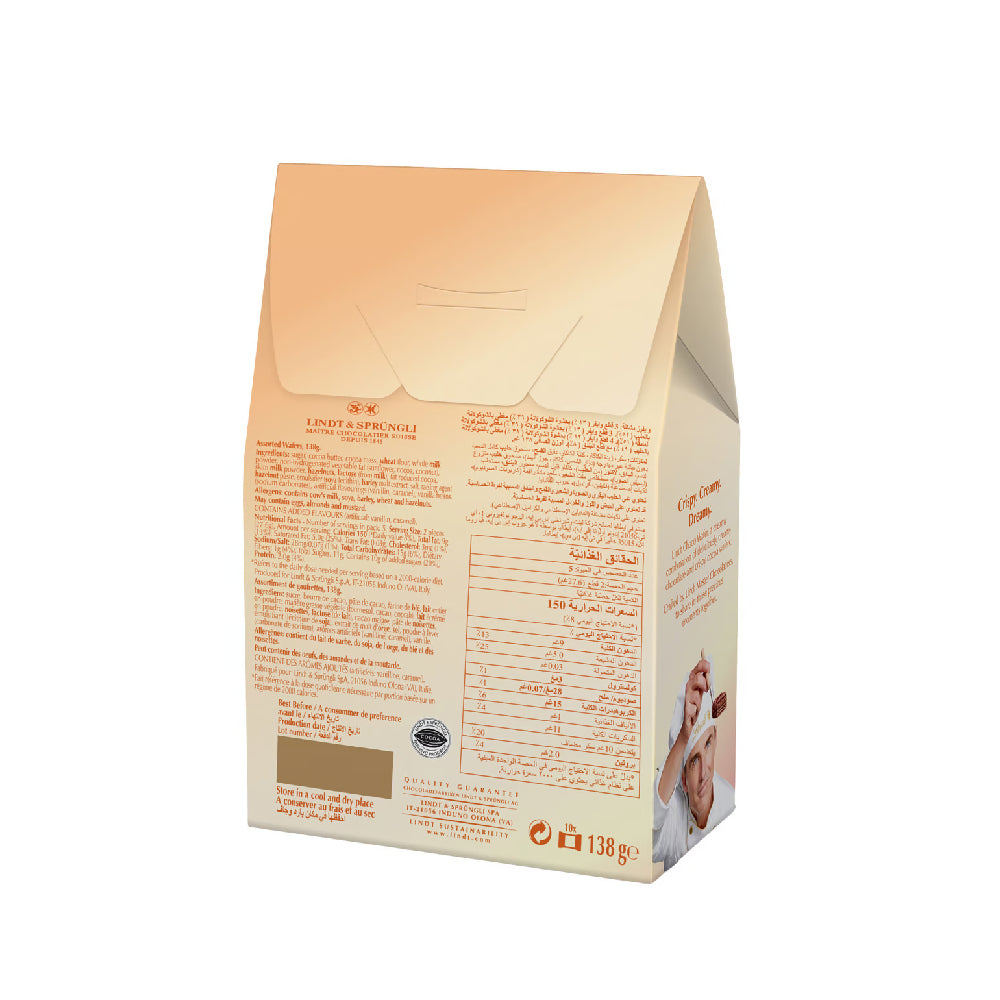 Lindt Assorted Dark, Hazelnut & Milk Chocolate Choco Wafer 138gm