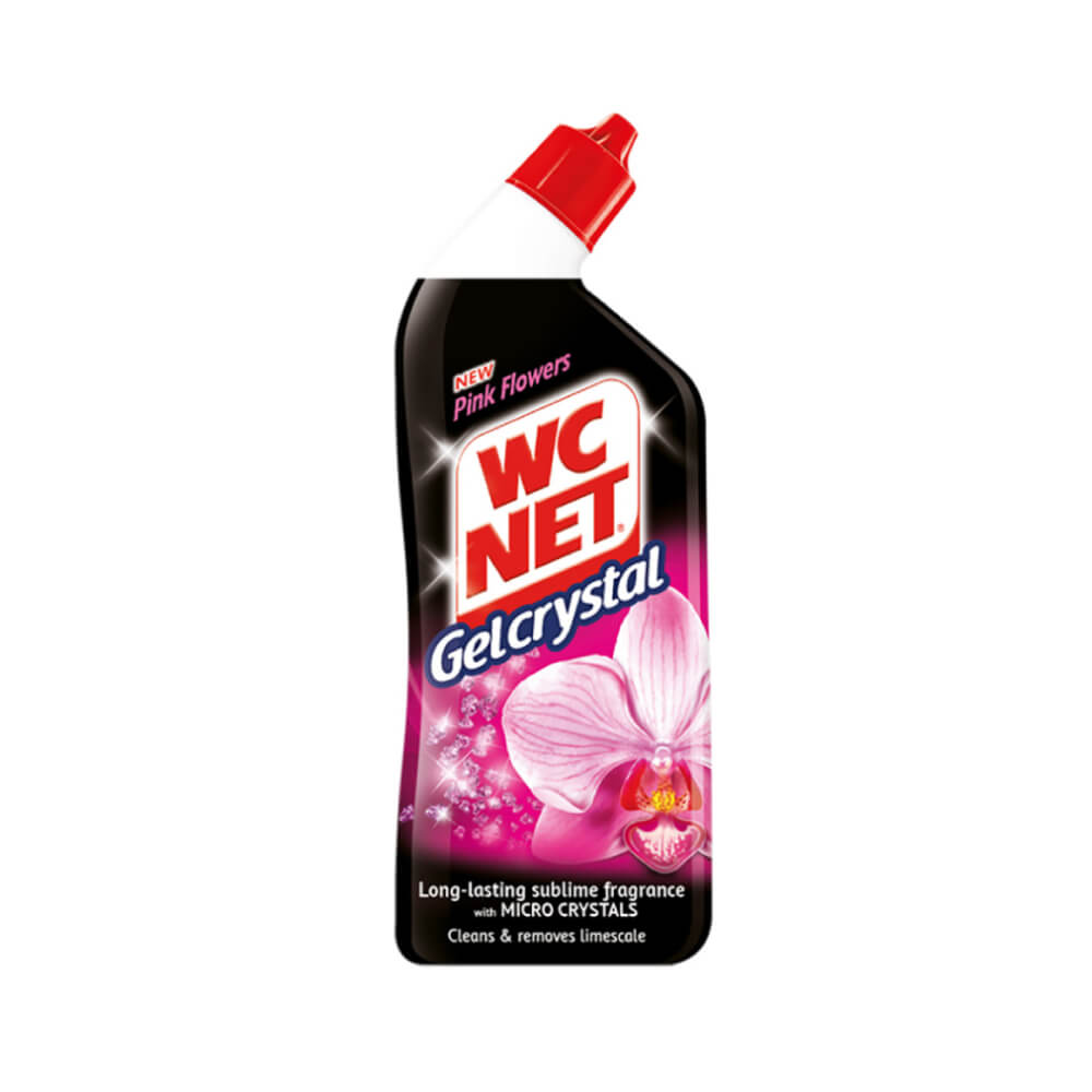 Wc Net Gel Crystal Pink Flowers 750ml