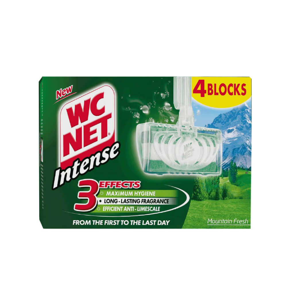WC Net Intense Toilet Blocks Mountain Fresh 4s